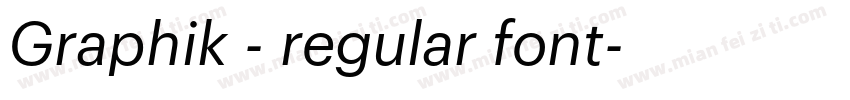 Graphik - regular font字体转换